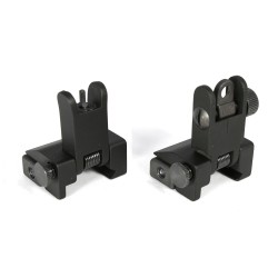 Mini Flip-up Front & Rear Sight - Black